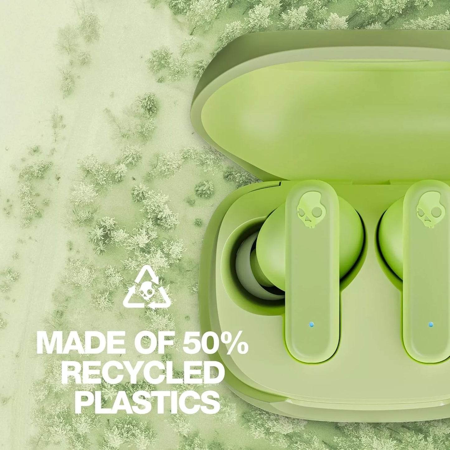 Écouteurs intra-auriculaires sans fil Skullcandy Smokin Buds Matcha