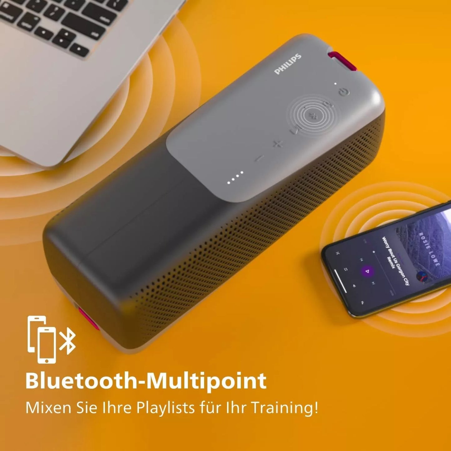 Philips TAS7807 Bluetooth Lautsprecher Wasserfest Powerbank