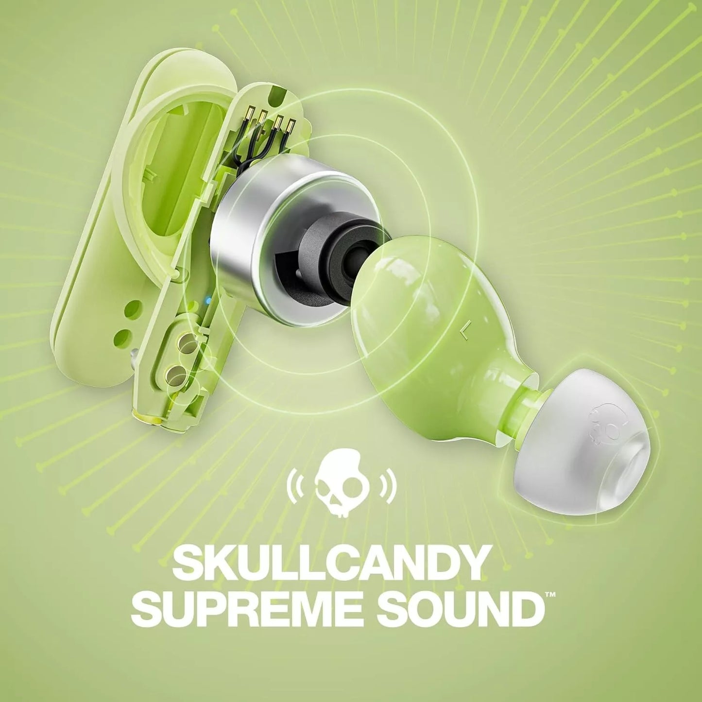 Écouteurs intra-auriculaires sans fil Skullcandy Smokin Buds Matcha