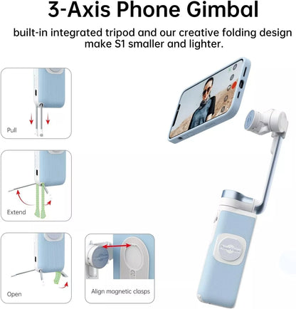 PowerVision S1 Smartphone Gimbal 3-Achsen-Telefonstabilisator