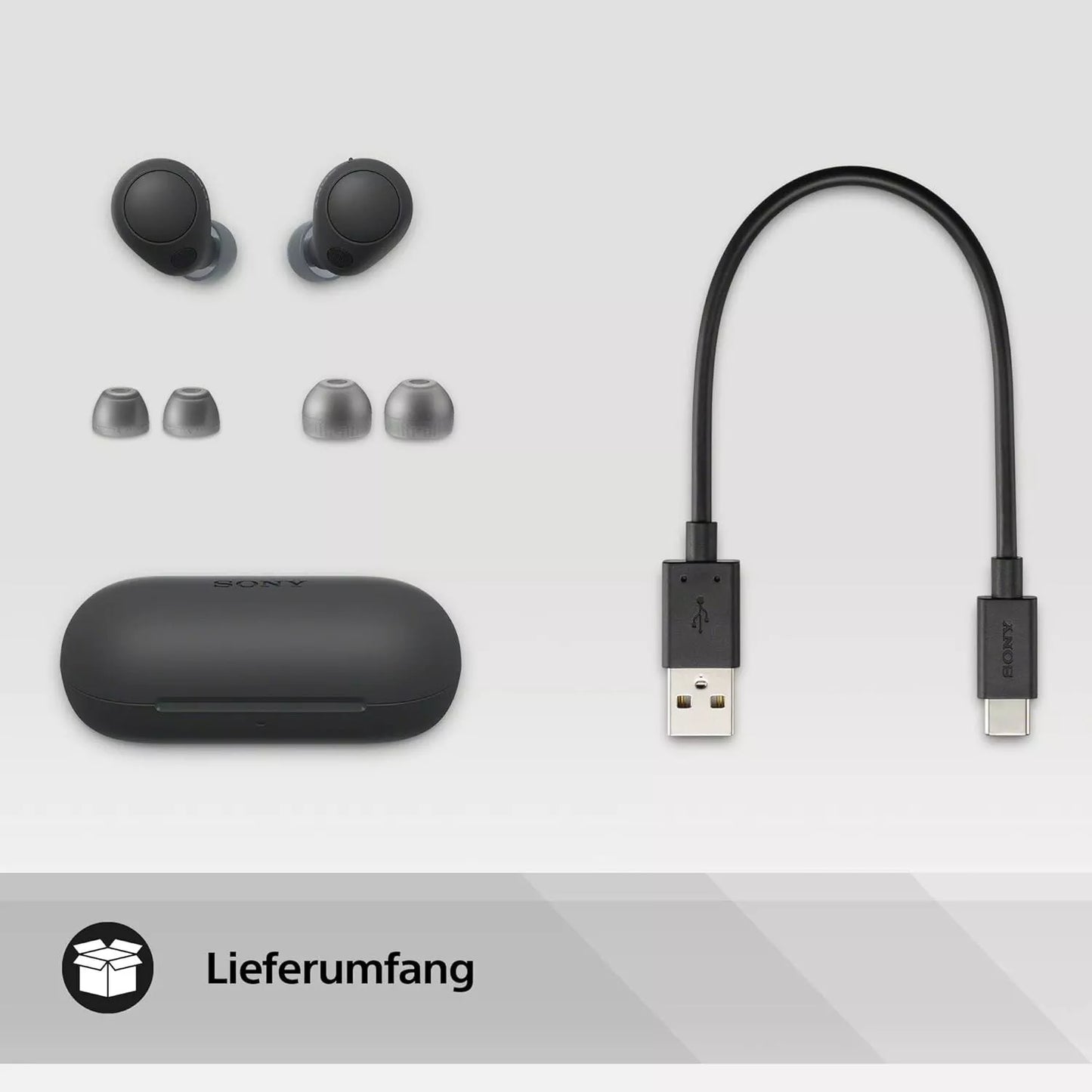 Sony WF-C700N In-Ear Bluetooth Kopfhörer Kabellos TWS IPX4 Schwarz