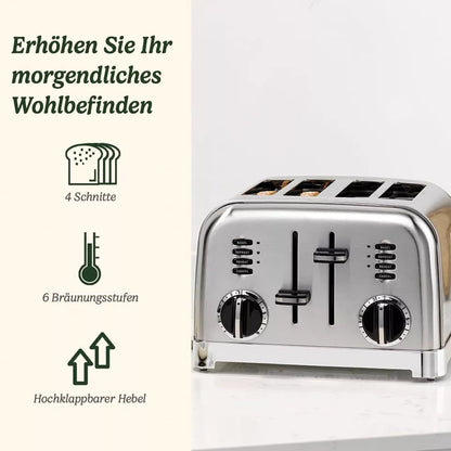 Cuisinart CPT180SE 4-Scheiben-Toaster 1800W Edelstahl